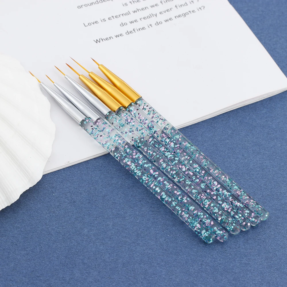 3 шт./компл. кисть для дизайна ногтей резьба по дереву ручка металлическая сделай