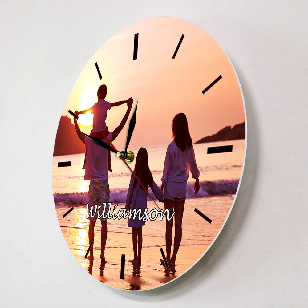 Настенные часы с изображением на заказ полноцветные HD печатью индивидуальный