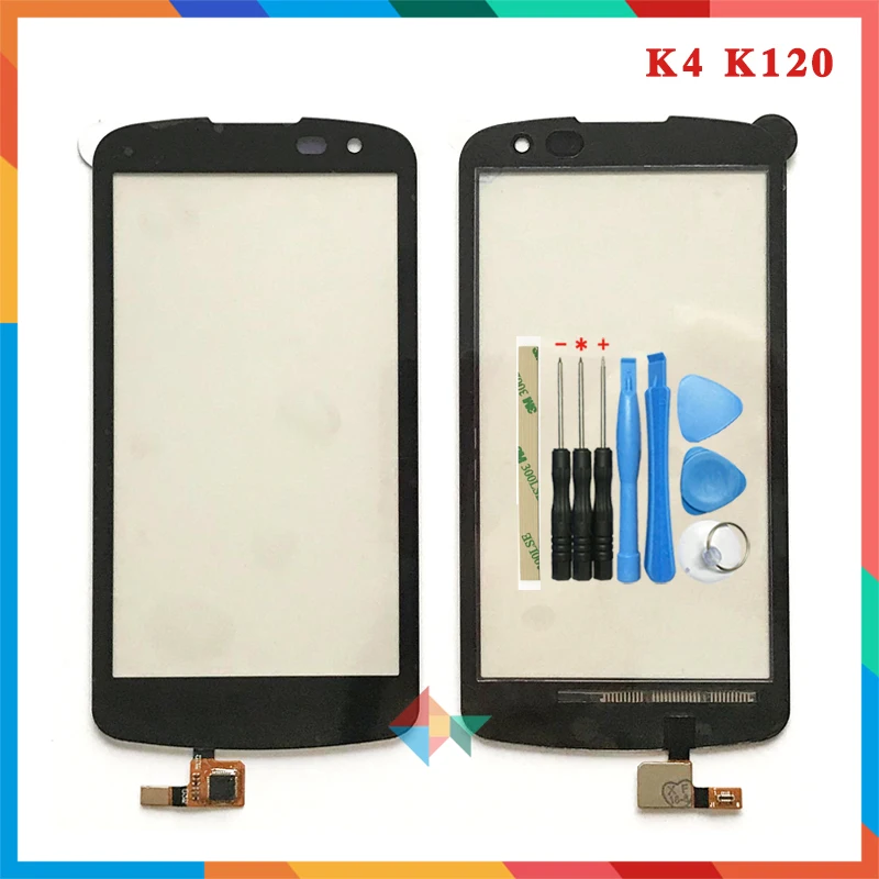 Сенсорный Экран 4 5 дюйма для LG K4 K120 K121 K130 K130E дигитайзер передняя стеклянная