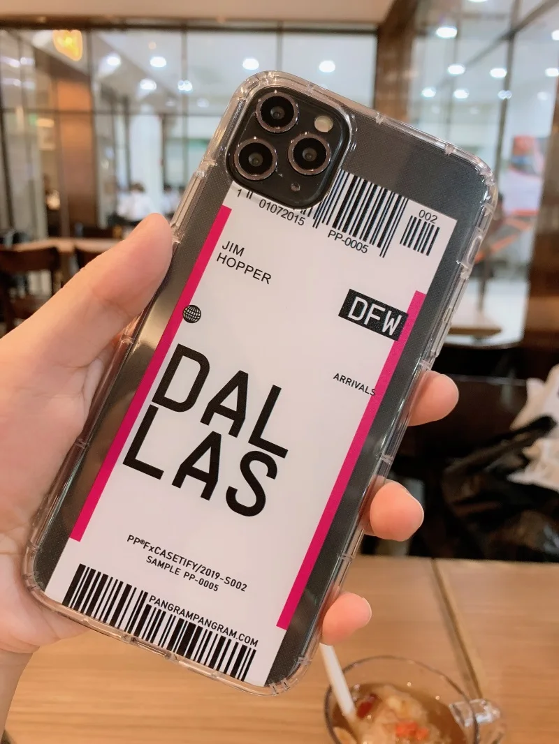 Ins дорожная этикетка страна чехол для телефона для iPhone 7 8 6 6s Plus X XR XS Max Прозрачная мягкая ТПУ Силиконовая задняя крышка чехол - Цвет: 9