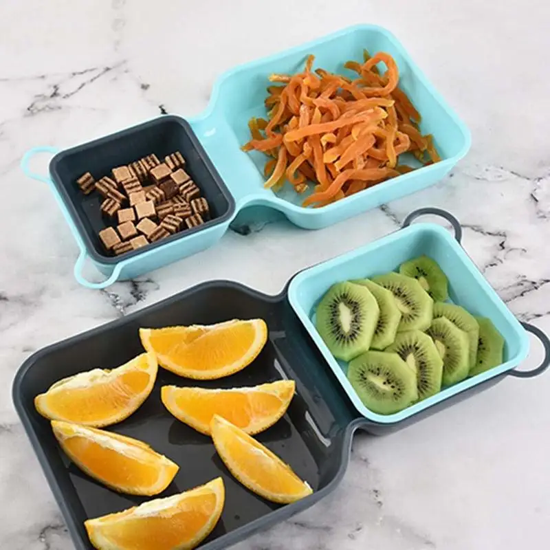 10 шт. Экологичная Большая квадратная миска из пшеничной соломы фруктовый салат