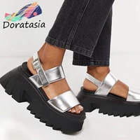 doratasia 2021 new arrivals women brand luxury platform chunky shoes summer buckle strap sandals women summer sandals