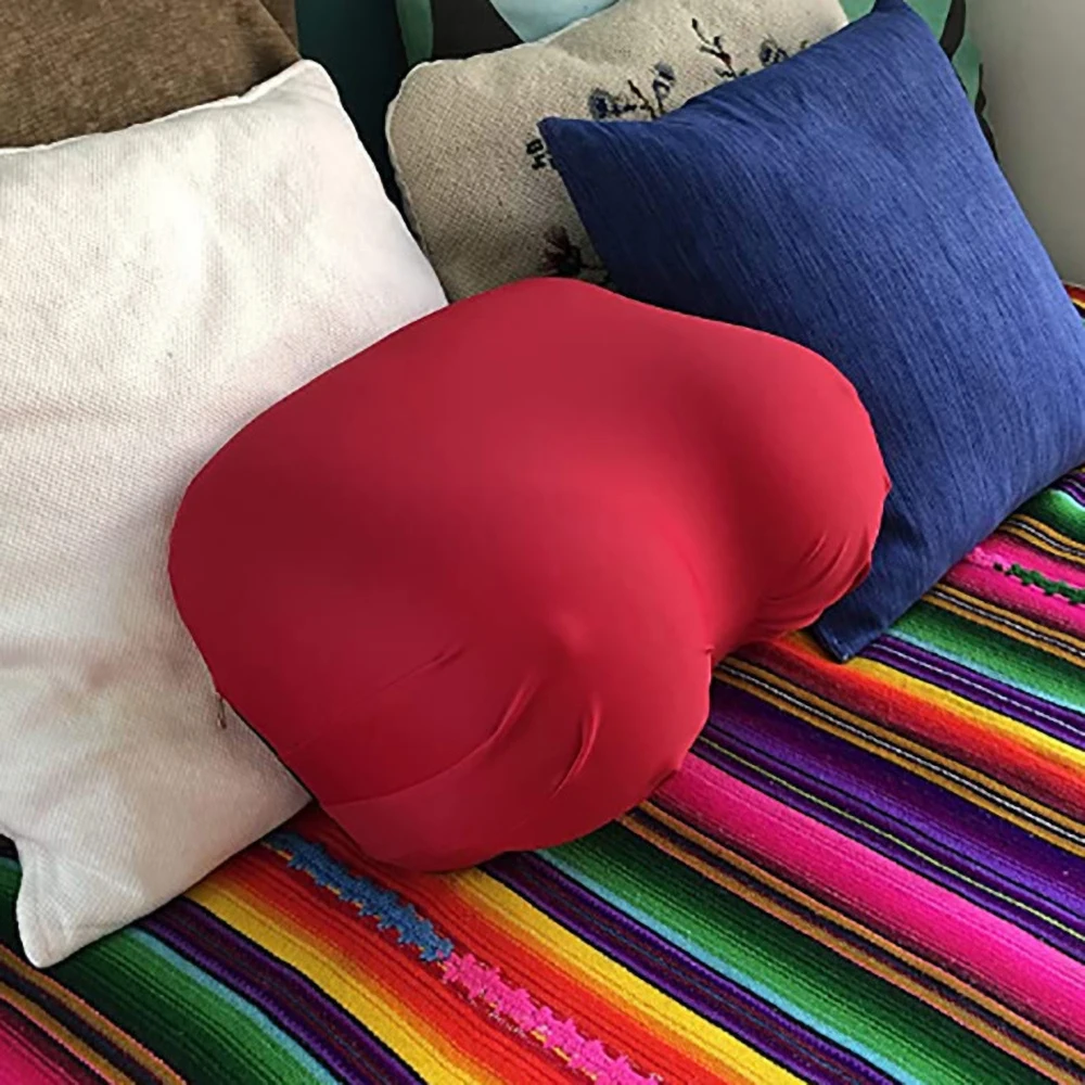 

New Product Memory Pillow U-shaped Pillow Core 48*74 Red Matte Spandex Office Home Cervical Protection Pillow