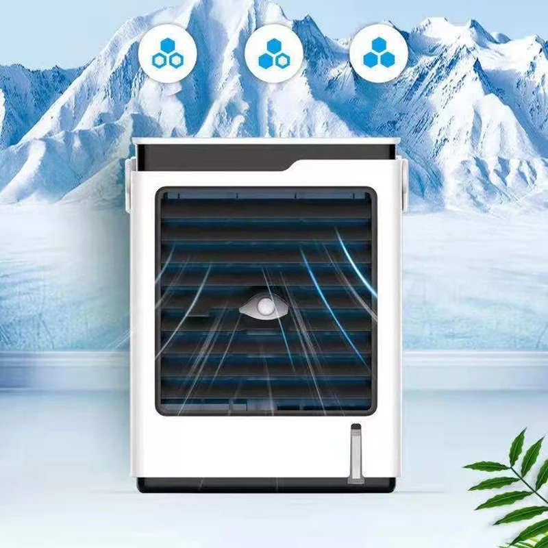 

Mini USB Air Cooler Misting Fan Portable Space Air Conditioner Fan,Personal Humidifier with 3 Speeds for Home Offices