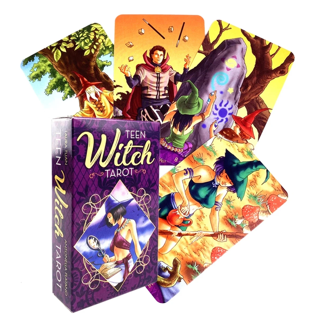 78 Cards New Teen Witch Tarot Deck Card Games Full English Version Family Party Board Divination | Спорт и развлечения