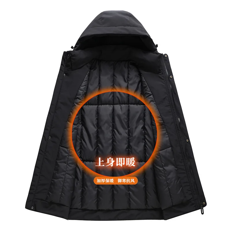 Plus Size 11XL Parkas Winter Jackets Men Thickened Jacket Warm Hooded Coats Big Size Male Fashion Outerwear High Quality