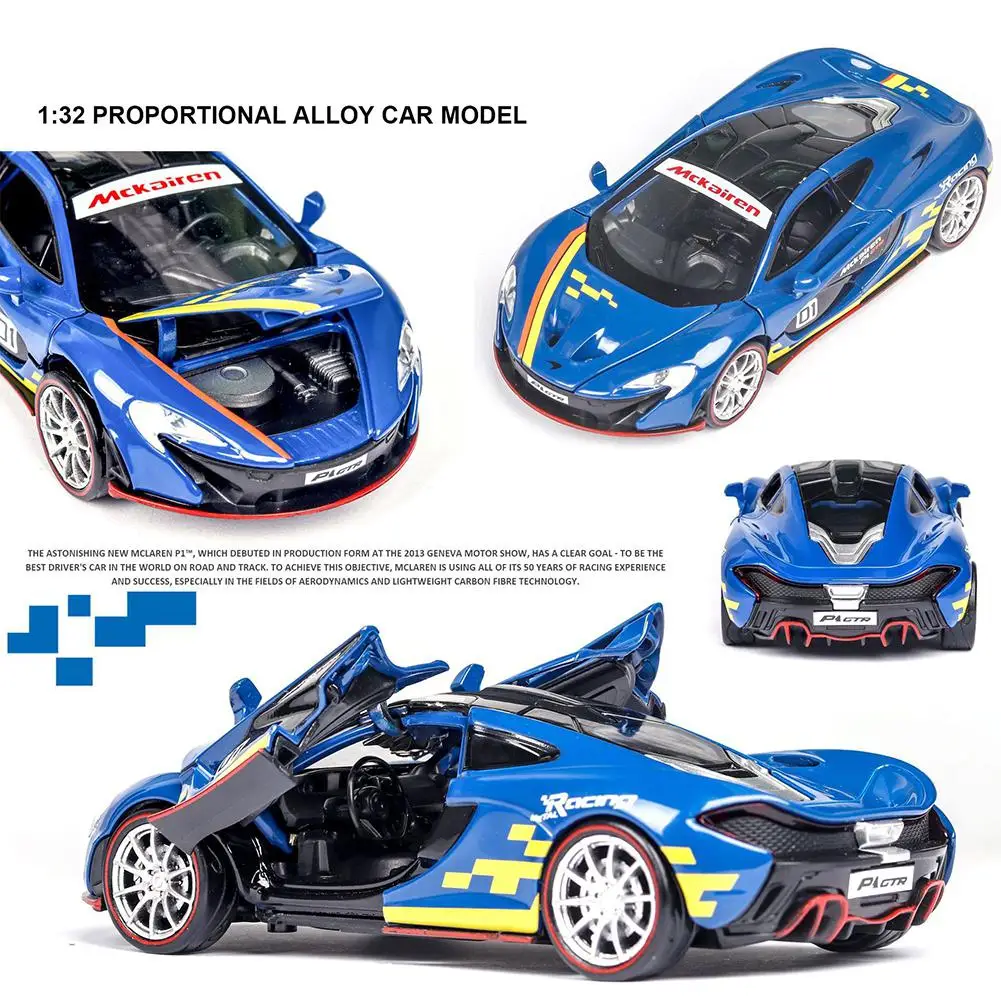 Модель гоночного автомобиля RCtown 1:32 из сплава с функцией светового звука для McLaren
