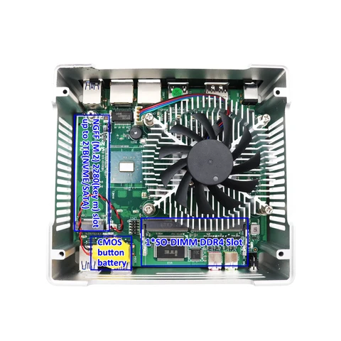 Intel Core i9-9880H Office Gaminig Mini PC 32 ГБ DDR4 1 ТБ NVME Windows10 Настольный компьютер i7 9750H Mini box Компьютер Dual Lan HD DP Вентилятор