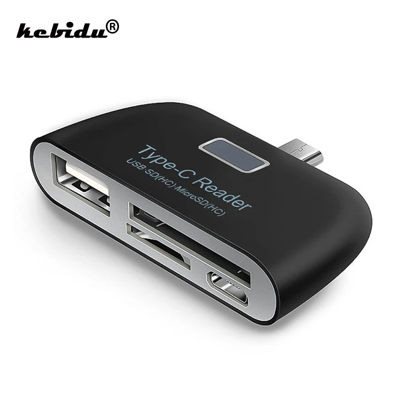 Тип C USB 2 0 HUB устройство чтения карт памяти адаптер 3 в 1 взаимный обмен данными