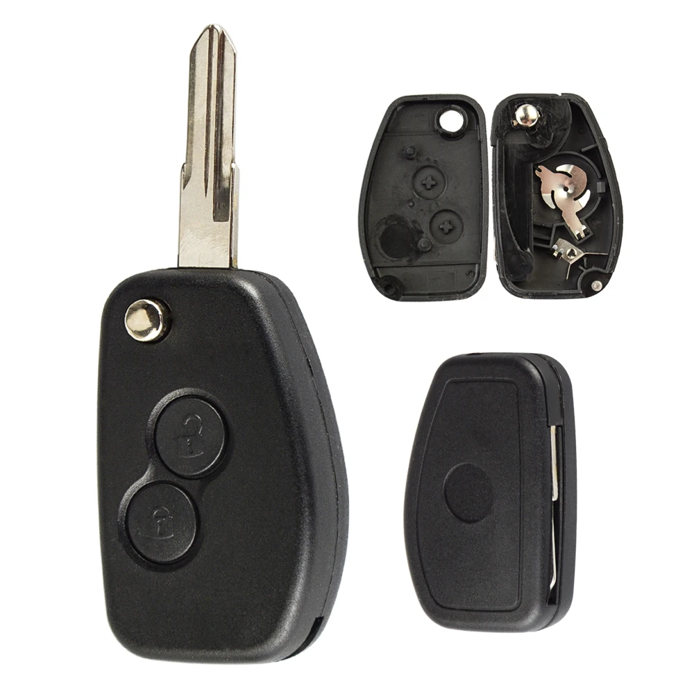 OkeyTech 2/3 кнопки откидной Чехол для дистанционного ключа от машины Renault megane Dacia Modus