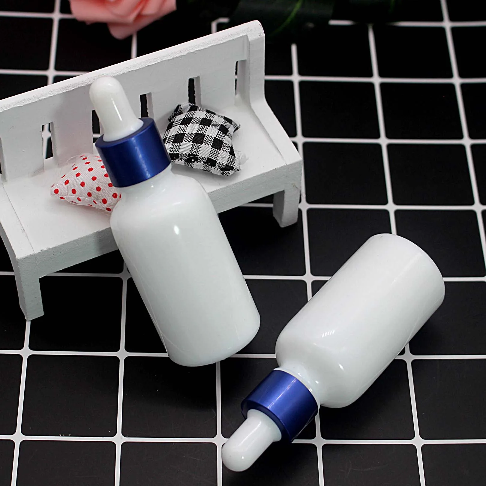 30 мл фарфоровый белый эфирное масло пустая стеклянная капельница бутылка