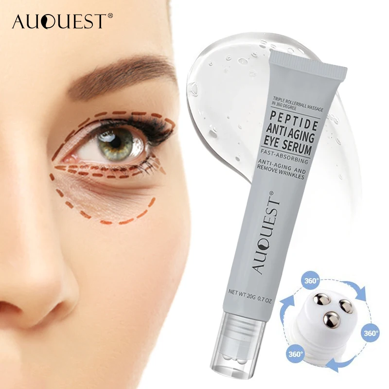 

Peptides Ageless Instantly Eye Cream Hyaluronic Acid Serum Essence Gel for Firming Wrinkles Whitening Puffy Eye Care 20g
