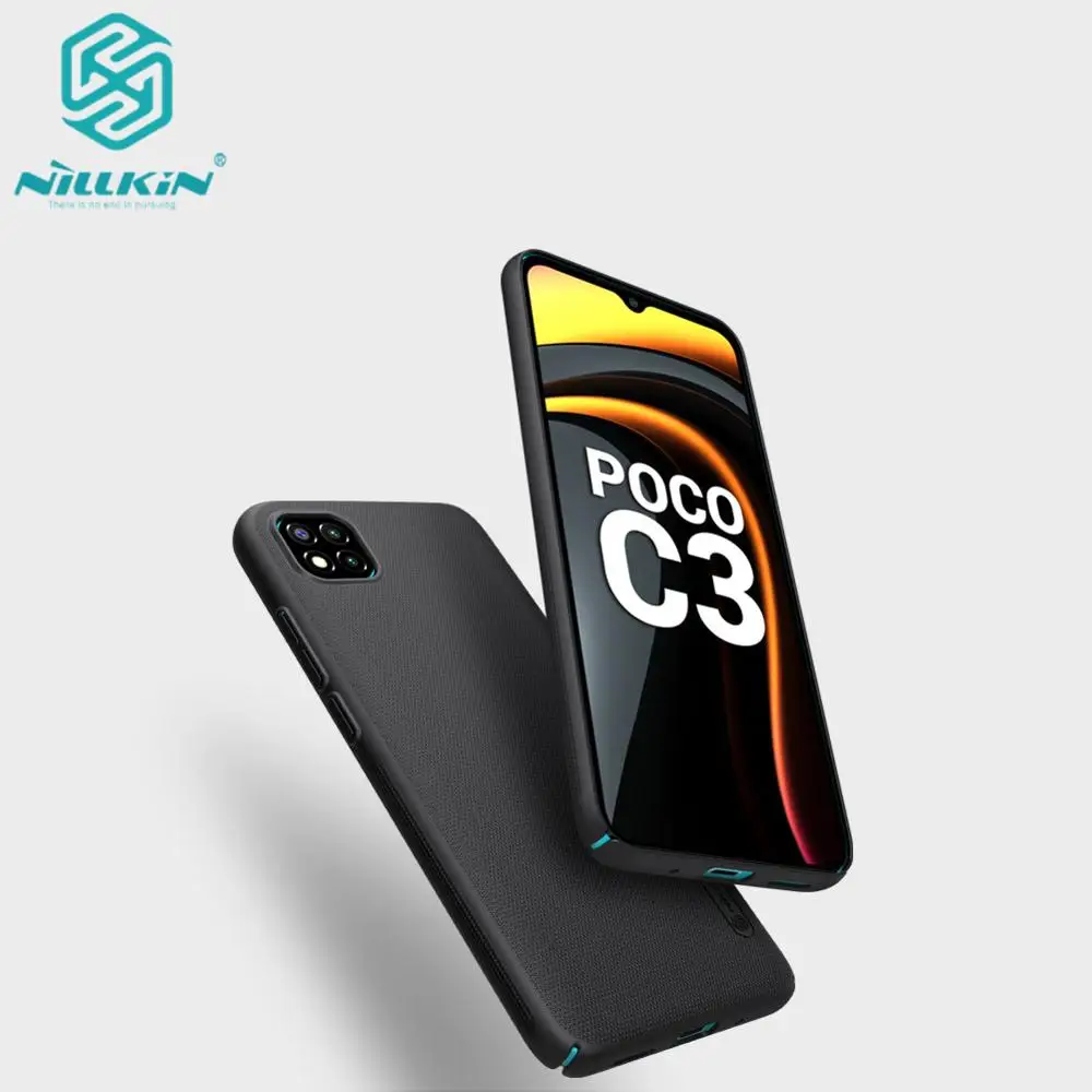 

Матовый поликарбонатный чехол Nillkin, жесткая защитная задняя крышка для Xiaomi Poco C3, чехол для телефона xiaomi poco C3, Пластиковые чехлы для мобильных...