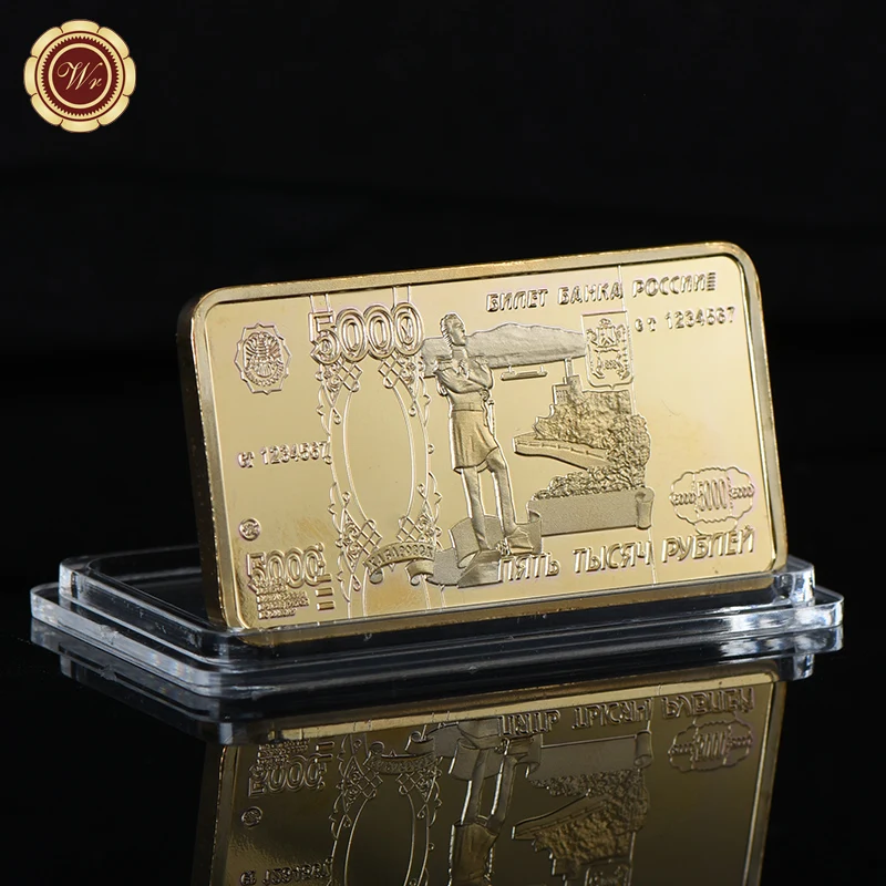 Дропшиппинг золотые квадратные слитки в русском стиле коллекционные монеты с