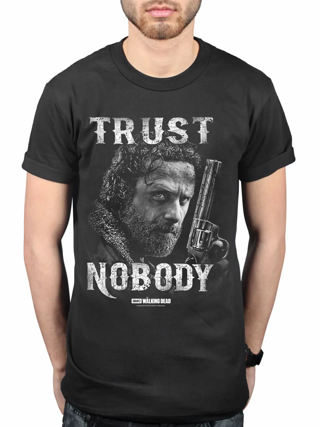 Официальная футболка с надписью The Walking Dead Trust No ТВ серийная Nation Rick Grimes Zomb