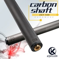 konllen billiard carbon fiber 3 cushion carom cue stick shaft uni loc radial pin 388 pin joint carbon billiard shaft for peri