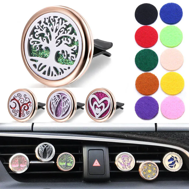 

Gold Car Air Freshener Perfume Aromatherapy Essential Oil Diffuser Air Vent Flavoring Car Decoration Car Perfume Diffuser Clip