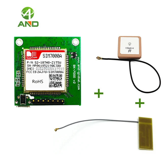 Мобильные IoT SIM7000A модули, NB-IOT Verizon SIM7000A коммутационная плата, B2/B4/B12/B13 NB IOT тестовая плата 1 шт - Цвет: With PCB GPS antenna
