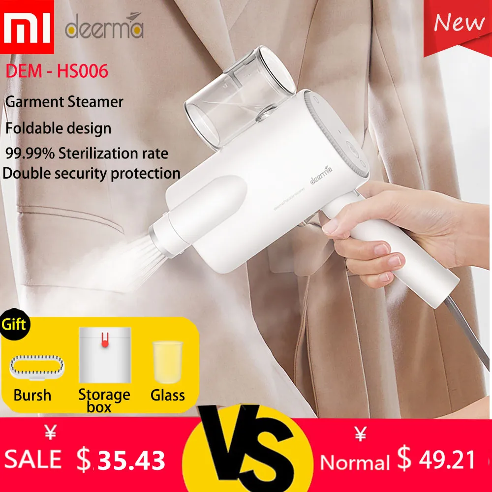 Xiaomi Deerma DEM HS006 складной ручной отпариватель для одежды паровой утюг Бытовая
