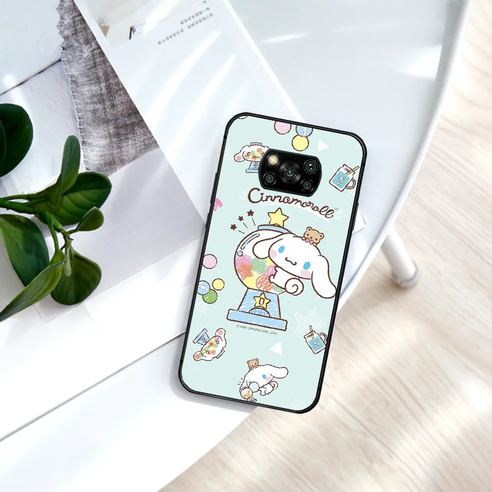 

Cinnamorolls Phone Case For Xiaomi Mi Note 10 A3 9 MAX 3 A2 8 9 Lite Pro Ultra black Back Fashion Cell Painting Prime 3D Bumper