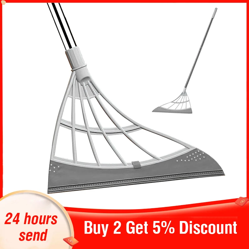 Многофункциональная ручная швабра Швабра для мытья пола резиновая пола|Метлы и