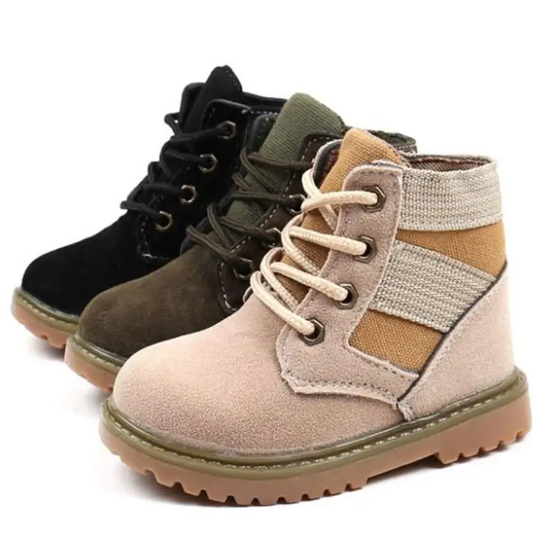 

Children's boots Fashion Leather Single Boots For Boys Girls Kids Martin Boots Shoes Casual Soft Children Baby Toddler Shoes