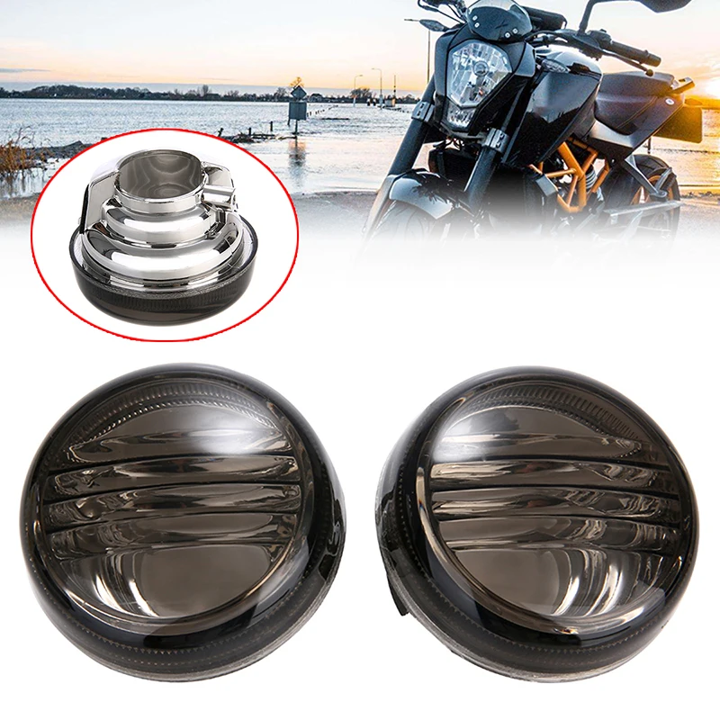 1 пара мотоциклетных дымовых указателей поворота для Suzuki Boulevard VZR1800 VL1500 VL800 C50 VLR1800 C109R Intruder Marauder