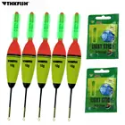 Поплавок для рыбалки EVA, 5 шт.лот + 10 светящихся палочек