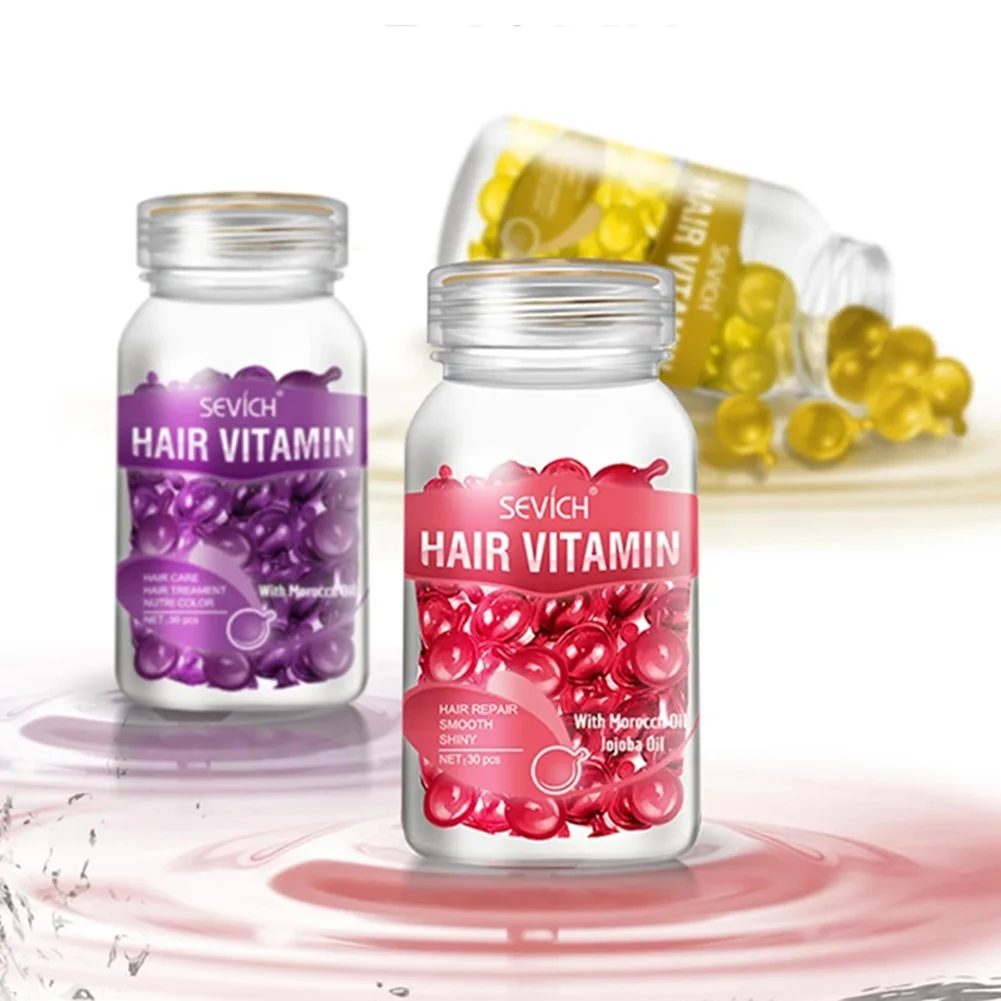Витаминный Кератиновый комплекс для волос в капсулах увлажняющая питательная