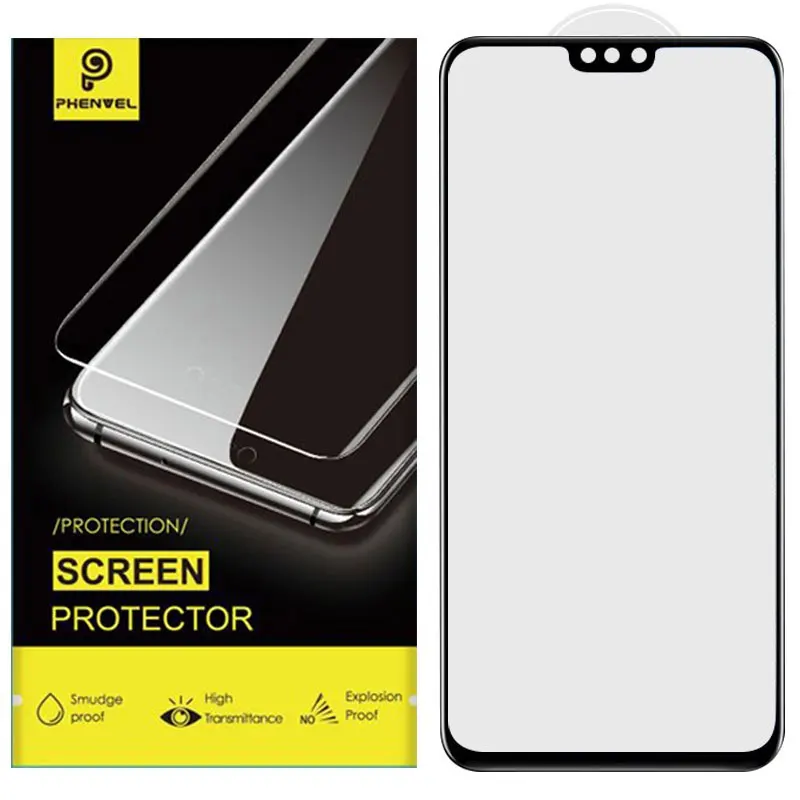 Олеофобное стекло для huawei honor 8x, защита экрана, полное покрытие, закаленное стекло honor 8x, противовзрывное изогнутое 5D стекло