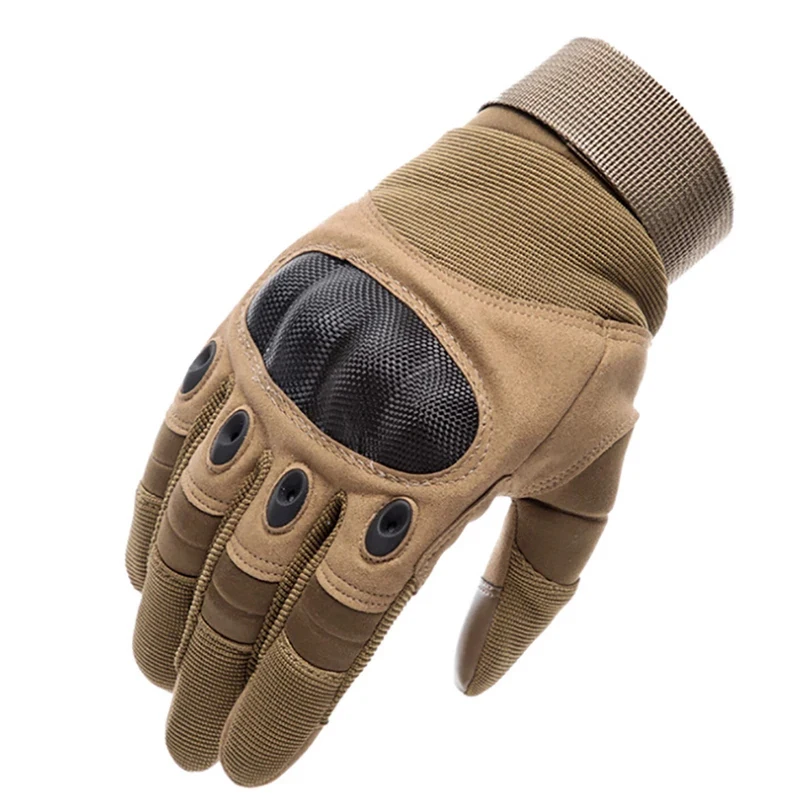 

Tactical Gloves Men's Army Protection Shell Leather Full Finger Gloves Combat Military Wear Touch Screen Hard Knuckle Gloves