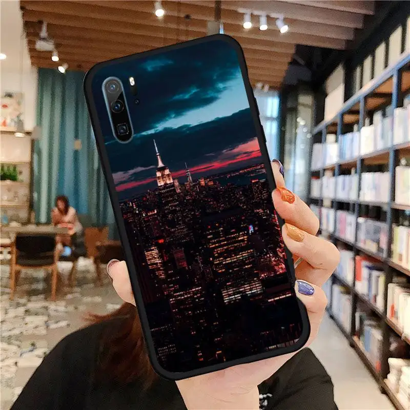 

NYC NEW YORK city Phone Case For Huawei honor Mate P 9 10 20 30 40 Pro 10i 7 8 a x Lite nova 5t Soft silicone funda