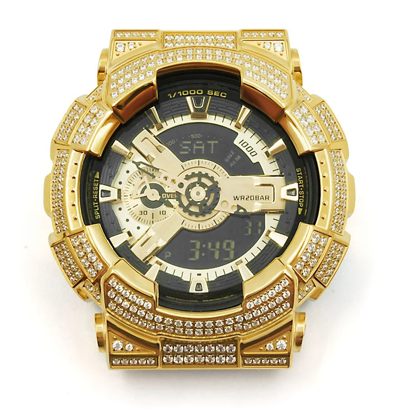 Ремешок для часов и чехол из нержавеющей стали 316L GA110 GD100 GA100 GA120 GA140 аксессуары