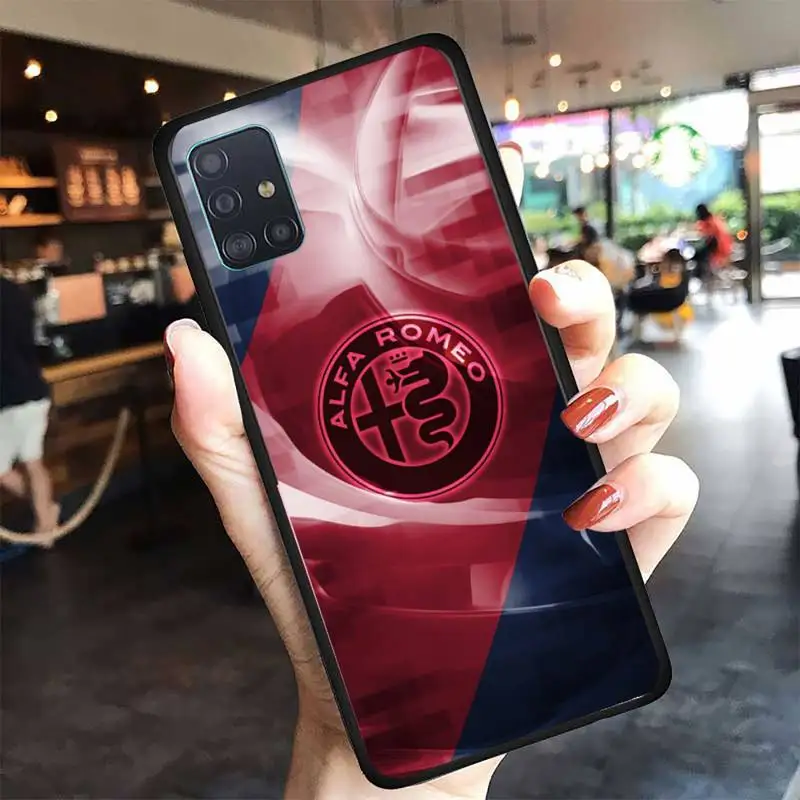 

Italy Car Alfa Romeo Phone Case For Samsung A10 A12 A02 A20E M30 A31 A32 A40 A50 S A52 A51 A70 A71 A80 Cover Fundas