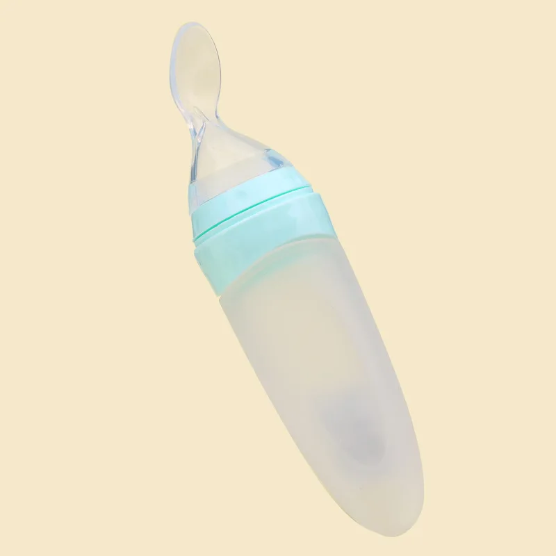 Силиконовая бутылка ложка для кормления ребенка 90 мл|Бутылки| |