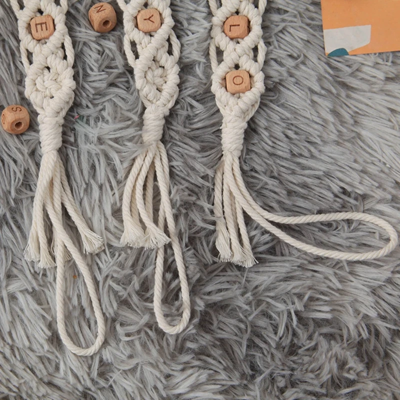 

Newborn Handmade Crochet Pacifier Clip Chain Woven Cotton Rope BPA-free DIY Soother Holder Leash Strap Baby Teething Chewable