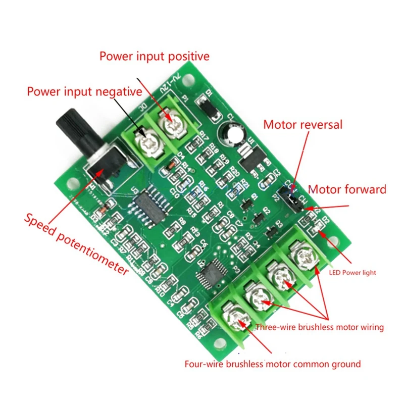 7V-12V DC бесщеточный драйвер платы Управление Для Жесткий диск мотор 3/4 провода