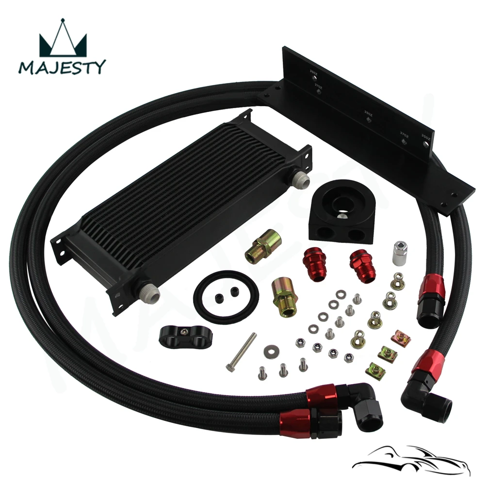 

16 ROW AN10 BOLT ON OIL COOLER KIT Fit Nissan 03-08 350z Fairlady 09-14 370z