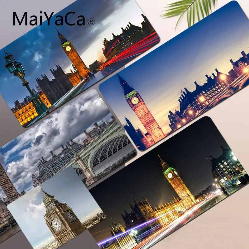 

London Big Ben Top Quality Large Gaming Mouse Pad XL Locking Edge Size for L XL game Customized mouse pad for CS GO PUBG