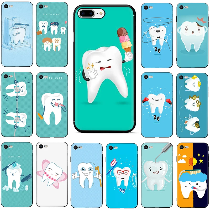 Защита зубов Мягкий ТПУ силиконовый чехол для iphone 5 5s SE 6 6s 7 8 Plus X XR XS Max - купить по