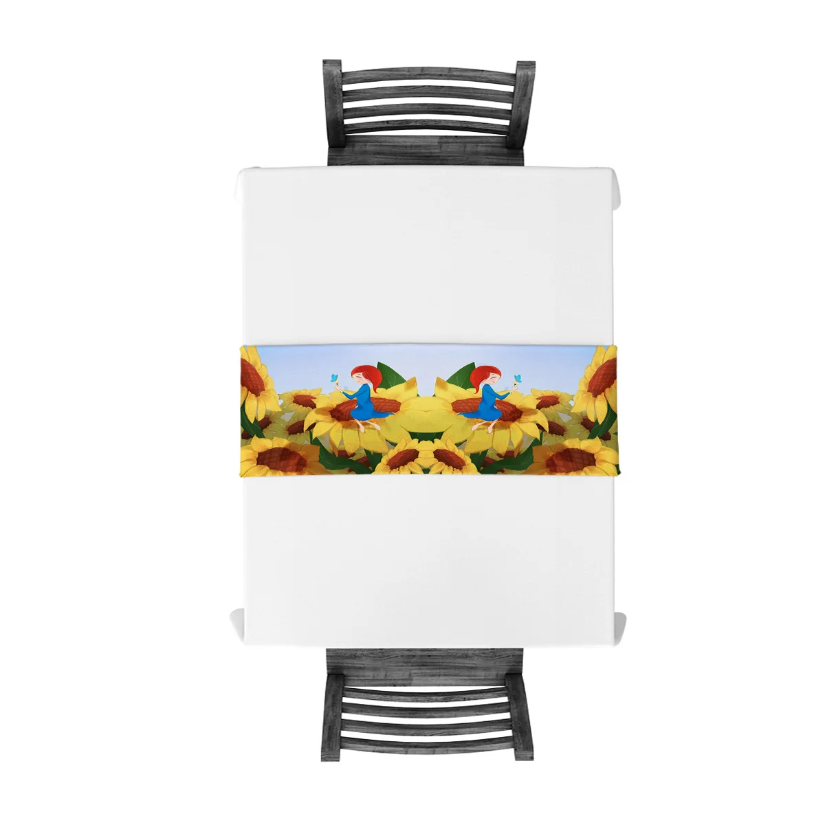 Подсолнух фея детские настольные бегуны для свадьбы праздника вечерние скатерти