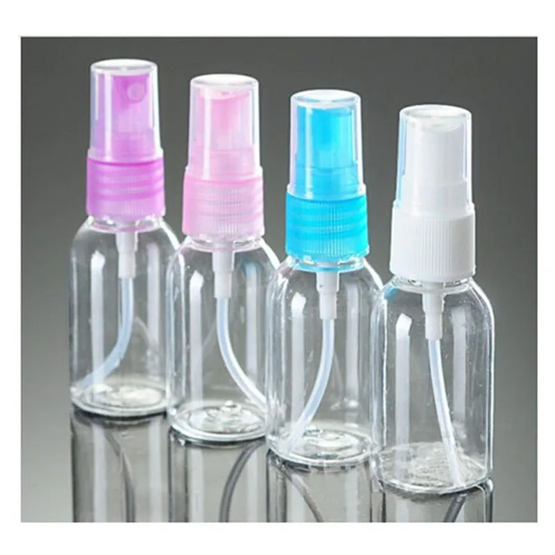 

30ml Mini Plastic Transparent Small Empty Spray Bottle For Make Up And Skin Care Refillable Bottle