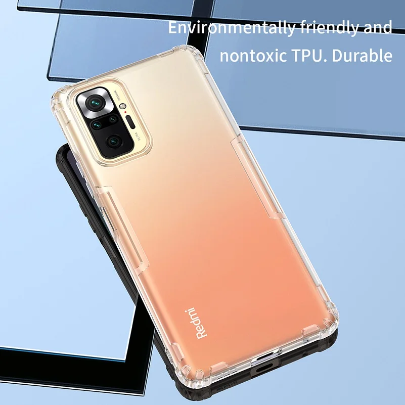 Чехол Nillkin для Redmi Note 10 Pro прозрачный чехол из ТПУ 4G мягкий силиконовый Max/Note 10s |