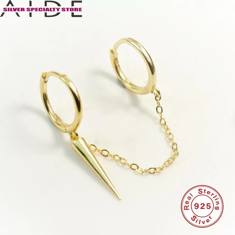 

Серьги-кольца женские из серебра 925 пробы, с заклепками
