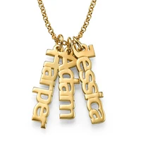 lateefah eight character necklace personalized customized name customized stainless steel pendant necklace