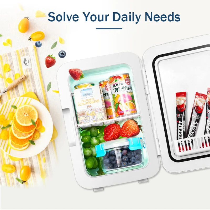 

8L Car Refrigerator Portable Cooler Mini Refrigerator 12V/220V For Van RV Vehicle Home Use Picnic Camping Silent Car Freezer