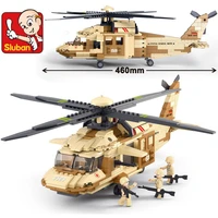 439pcs military uh 60l black helicopter building blocks army airplane soldiers figures diy construction armas bricks kids toys