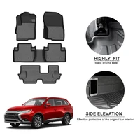 TPE Car Floor Mats For Mitsubishi Outlander 2019-2020 7-Seat Waterproof Non-Slip Auto Styling Accessories Interior Renovation