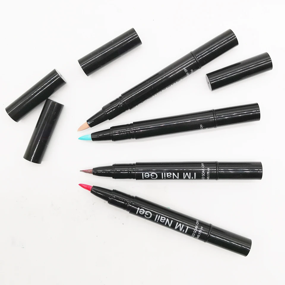 Цветной Гель лак Docaty для маникюра отмачиваемый УФ долговечный чистый цвет ручка