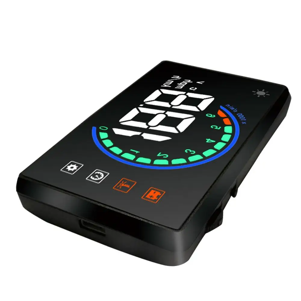 Автомобильный HUD OBD2 OLOMM L2 3 5 дюймовый дисплей с измерителем скорости